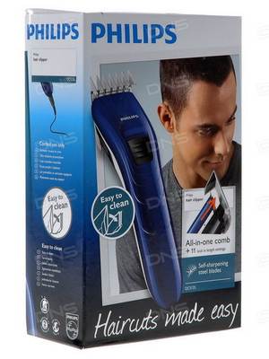 Машинка для стрижки Philips QC 5125/15 [универсальная, пит: от сети, установок: 11, насадок: 1, мин. длина 3 мм]