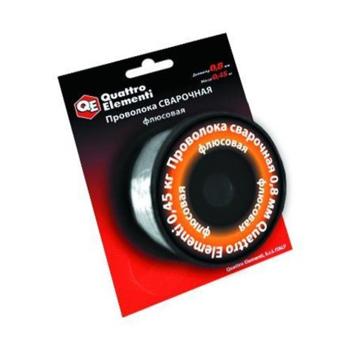 Проволока сварочная, d=0,8мм, флюсовая (0,45кг), (не требует углекислоты, для САИПА), тов-172866