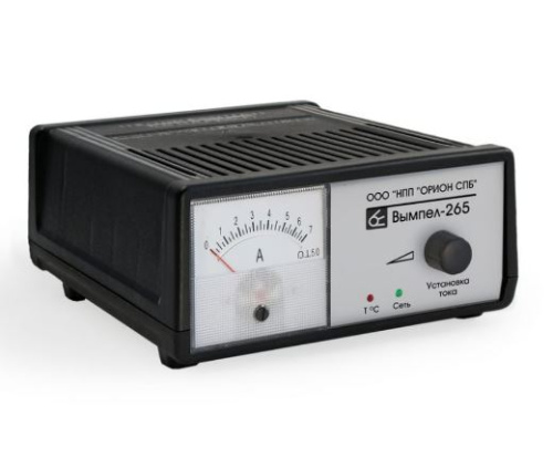 Автомобильное ЗУ Вымпел -265 (автомат,0-7А,12В,стрелочный амперм) Возм.работы в качестве БП