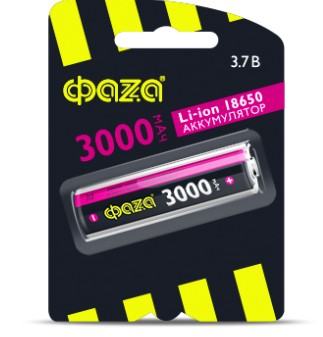 Аккумулятор  ФАZA  18650 3000 mAh  3.7V  BL-1