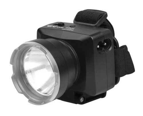 Фонарь ФАZA Accu FH7-L1W-bk  1W LED черный, налобный, аккумуляторный