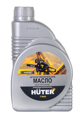 Масло цепное минеральное 80W90, для техники, 1л. "HUTER", 73/8/2/1