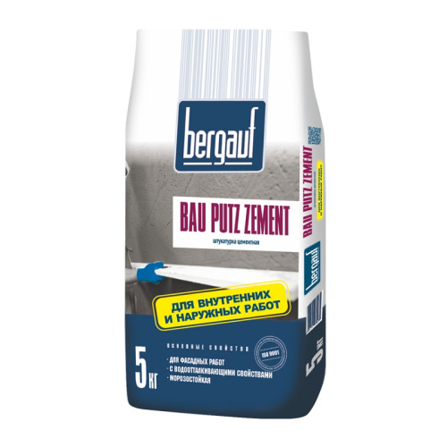 Штукатурка цементная Bergauf Бау Путц, 5 кг, тов-167970