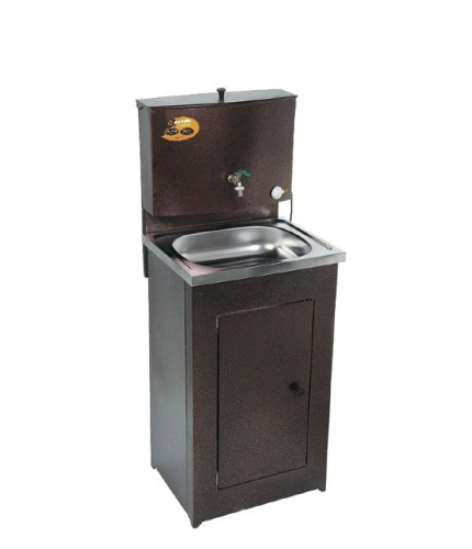 Умывальник дачный ЛЮКС, с подогревом, нержавеющая мойка, цвет медь, шт, 74/4/2