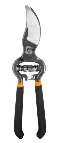 Секатор "ВИХРЬ", 200мм., возвратная пружина, обрезиненные рукоятки чёрные 73/7/3/1