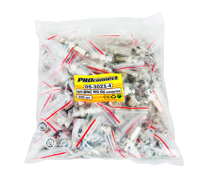 РАЗЪЁМ  штекер  BNC  RG-58  накрутка  (01-008A)  PROCONNECT