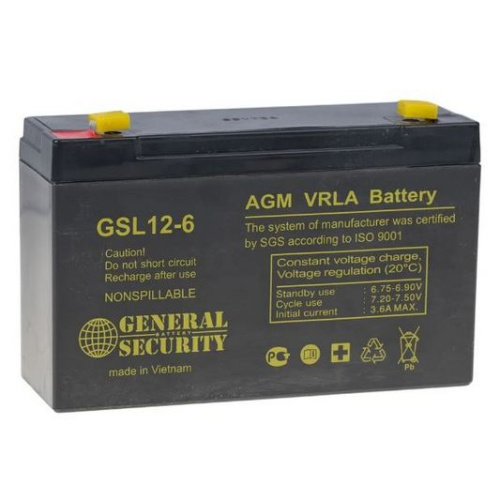 Аккумулятор GSL  6v 12ah