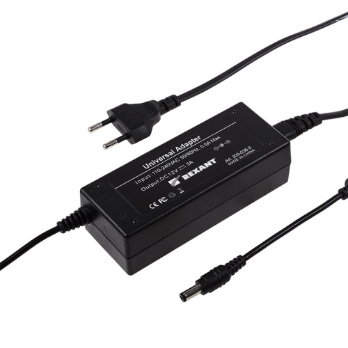 Источник питания 110-220V AC/12V DC, 3А, 36W с DC разъемом  5.5*2.1, Proconnect