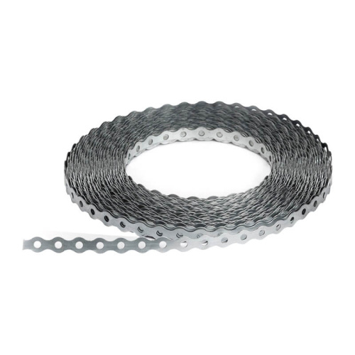 Лента монтажная перфорированная, волна, 12х0,55 мм (25 м), оцинк., тов-136342