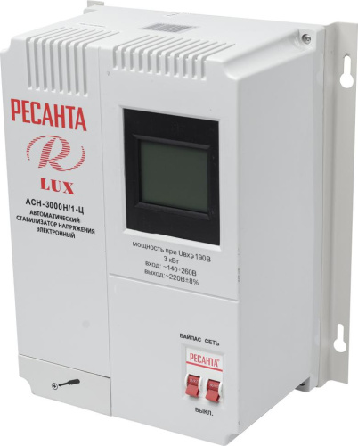 Стабилизатор LUX РЕСАНТА АСН-3000Н/1-Ц, 63/6/21