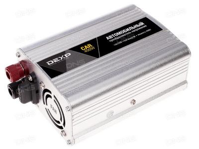 Инвертор DEXP CAR 400W [400 Вт, модифицированная синусоида, розетка x1, USB x1]