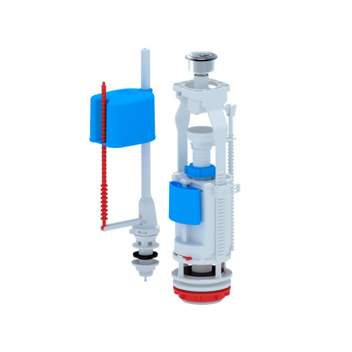 Арматура д/бачка унитаза (2 кнопки выпуска метализ., нижн.подводка), тов-153816