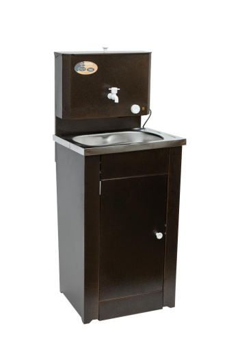 Умывальник дачный КОМФОРТ, с подогревом, нержавеющая мойка, цвет медь , шт, 74/4/7