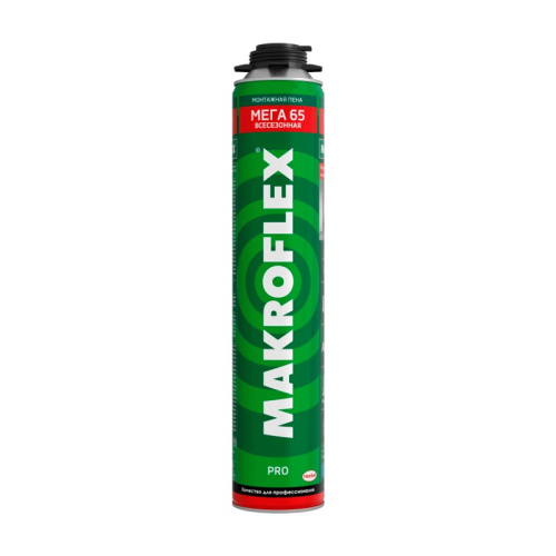МАКРОФЛЕКС MEGA 65 ПРО пена монтажная (0,85л) всесезонная 2598439, тов-203046