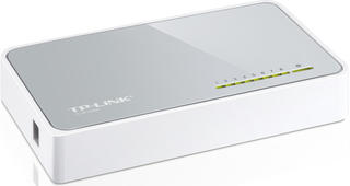 КОММУТАТОР TP-LINK TL-SF1008D [неуправляемый, настольный, 10/100 Мбит/сек, 8 port, таблица МАС 2048]