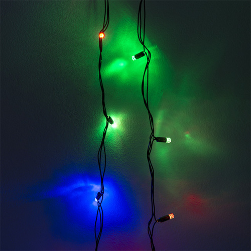 Гирлянда светодиодная "Рисовая" SE-RICE-540M, 5M, 40 LED, мультицвет, черный шнур (2459)