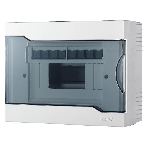 730-2000-008 Бокс с прозрачной крышкой ЩРН-П-8 для нар/уст.8-х модульных устр.