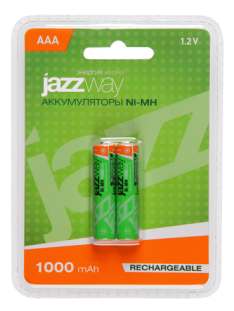 Аккумулятор  JAZZway  AAA 1000 mAh Ni-Mh BL-2