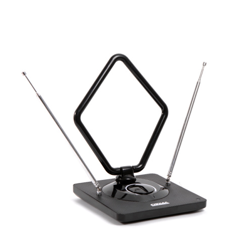 Антенна комнатная DVB-T2/ ДМВ+МВ/ FM активная СИГНАЛ SAI 975, усы 1м, кабель 3м, 15-30dB (23394)