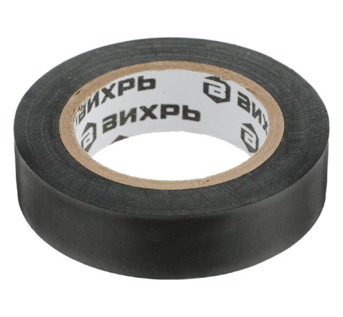 Изолента (10m * 15mm * 0,15mm) чёрный 73/3/3/1 "ВИХРЬ"