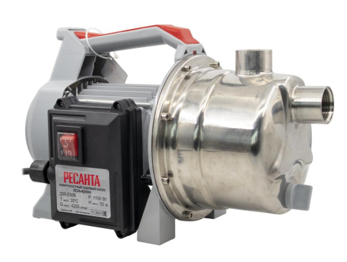 Поверхностный насос ПСН-4200Н Ресанта, 1100 Вт, 77/4/1