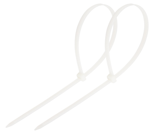 Хомут nylon 3.6 х 250 мм 100 шт белый  REXANT