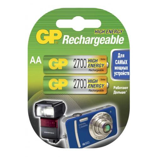 Аккумулятор  GP AA  2700 mA  270AAHC BL-2 NiMH