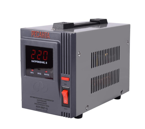 Стабилизатор напряжения "РЕСАНТА" АСН - 500/1-Ц Вход 140-260В (500Вт), 63/6/1