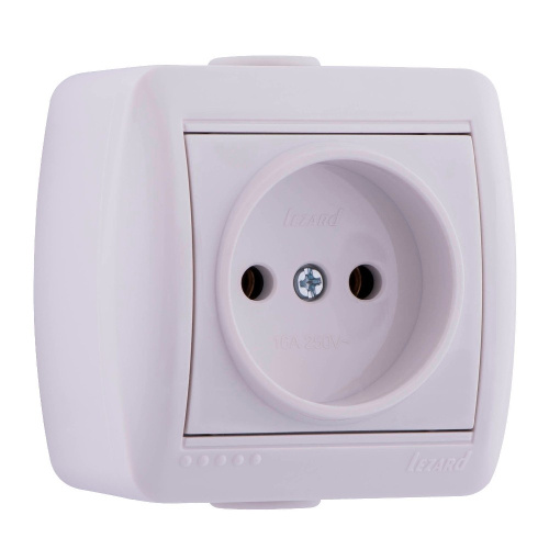 710-0200-121 NATA Розетка б/з керамика белый