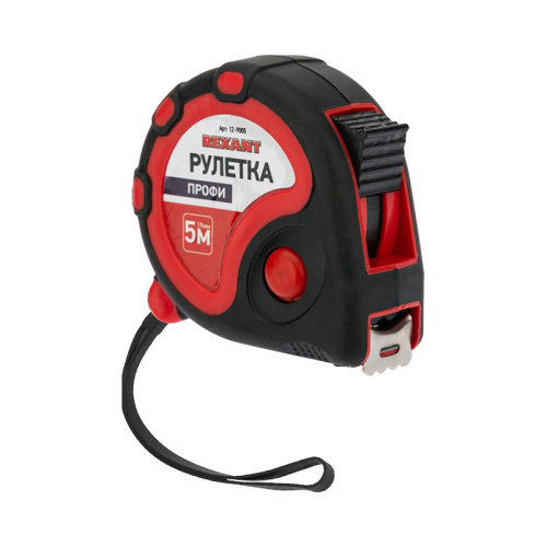 Рулетка " Профи"прорезиненный корпус 5м*19мм Rexant