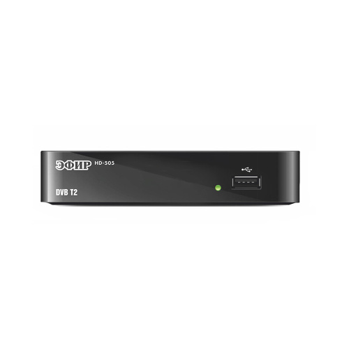 Ресивер эфирный цифровой DVB-T2 HD HD-505, ( приставка ) пластиковый корпус, дисплей, чипсет Ali3821P, Эфир