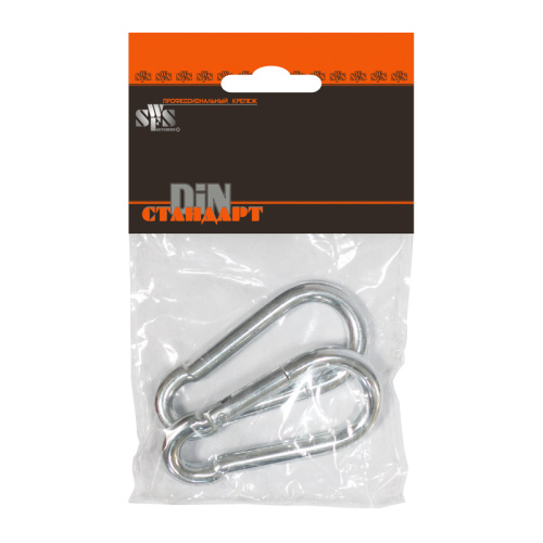 Карабин пожарный SWFS DIN5299 М10 (1 шт) пакетик, тов-111735