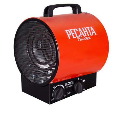 Пушка тепловая электрическая "РЕСАНТА" ТЭП-3000К (3000Вт) круглая