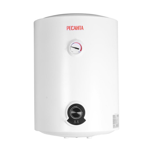 Водонагреватель накопительный круглый ВН-30К Ресанта, 2000Вт, (подвод воды - снизу), 65 мин, 5 лет, 74/5/13
