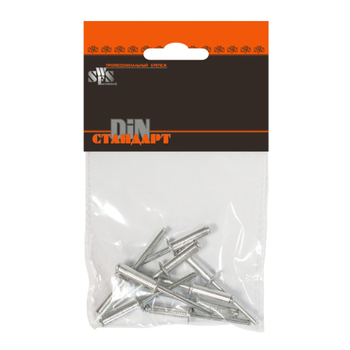 Заклепка вытяжная комбинированная 3,2x8 (27 шт) пакетик, тов-092759