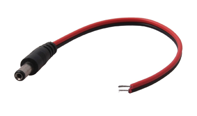 РАЗЪЁМ  питания штекер  2.1х5.5x10мм  с проводом 20см  REXANT