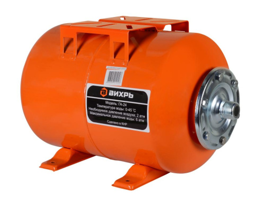 Гидроаккумулятор "ВИХРЬ" ГА-24, 24 литра,  68/6/1