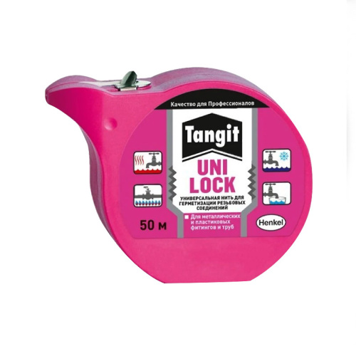 Нить для герметизации резьбовых соединений Тангит Uni-Lock (50м) в шоу-боксе 2169519, тов-184027
