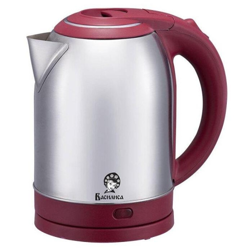 Чайник эл. ВАСИЛИСА Т33-2000, нержавейка, красный, 1500Вт, 2,0л