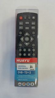 Пульт DVB-T2+2 ver. 2018/2019 для ресиверов универсальный Huayu