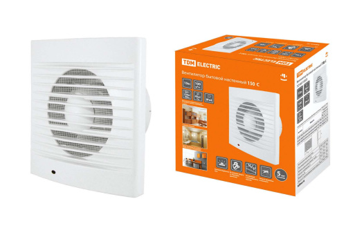 Вентилятор бытовой настенный 150 С TDM, SQ1807-0003