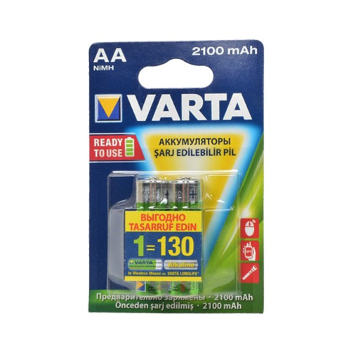 Аккумулятор  Varta  АА  2100 mA  Ready2Use  BL-2