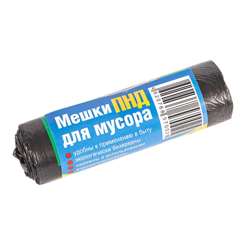 Пакет мусорный ПНД 50*60, 30Л 30шт (мешки), аналог (Русалочка)