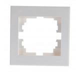 703-0202-146 RAIN Горизонтальная рамка LEZARD б/ вст белая