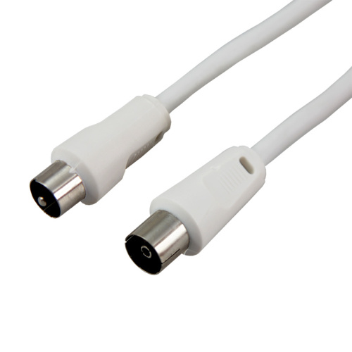 Шнур ТВ гнездо - ТВ штекер, длина 10 метров, белый REXANT