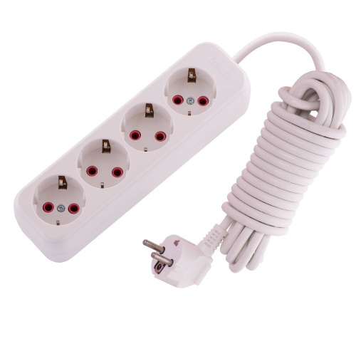 720-0405-401 LILA Удлинитель с/з 4 вх. 5 м. (3500Вт)