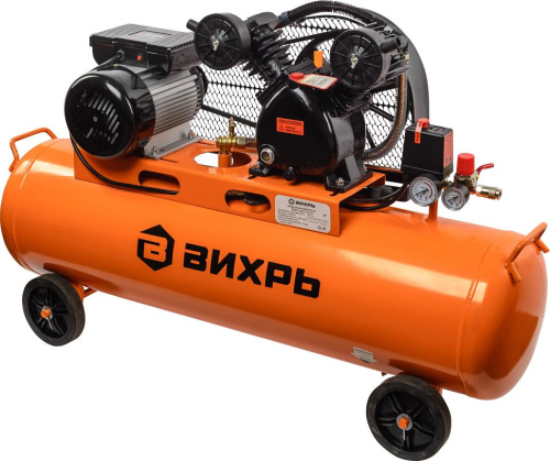 Компрессор КМП-400/100P Вихрь, ременный, 74/3/7