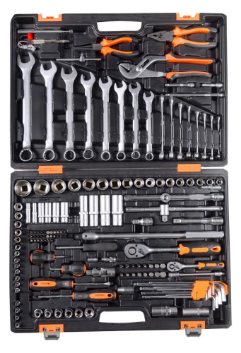 Набор инструментов , 1/2", 1/4", CrV, в кейсе 151 предм Вихрь, шт, 73/6/7/9
