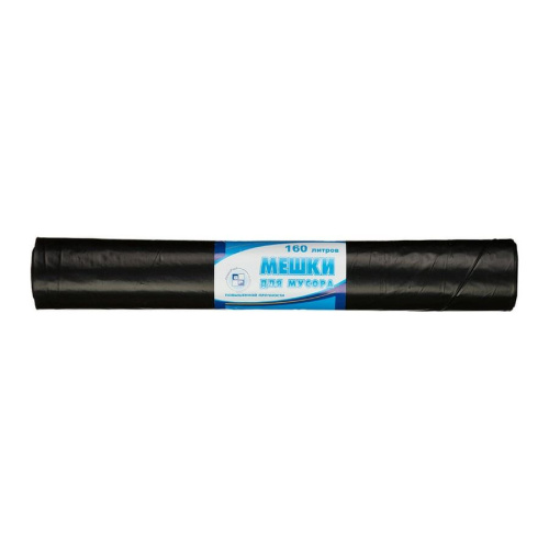 Мешки для мусора ПВД 160л 90x110см 50мкм черные 10шт/рул_Green Pack, 746466