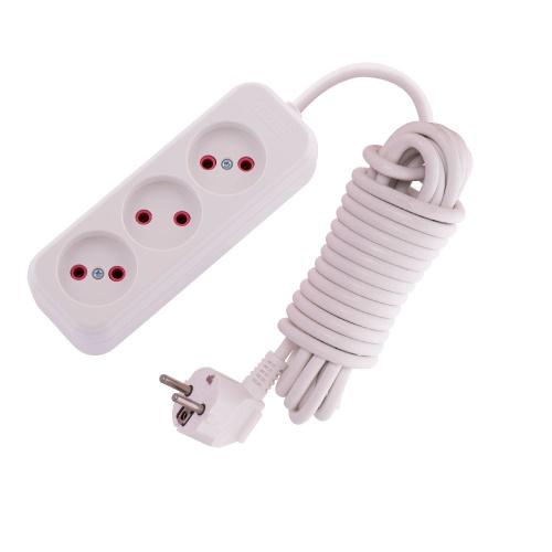 720-0305-303 LILA Удлинитель б/з 3 вх. 5 м. (2200Вт)